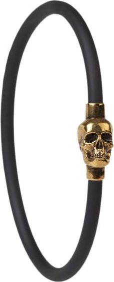 Alexander McQueen Skull Cord Bracelet Zilver