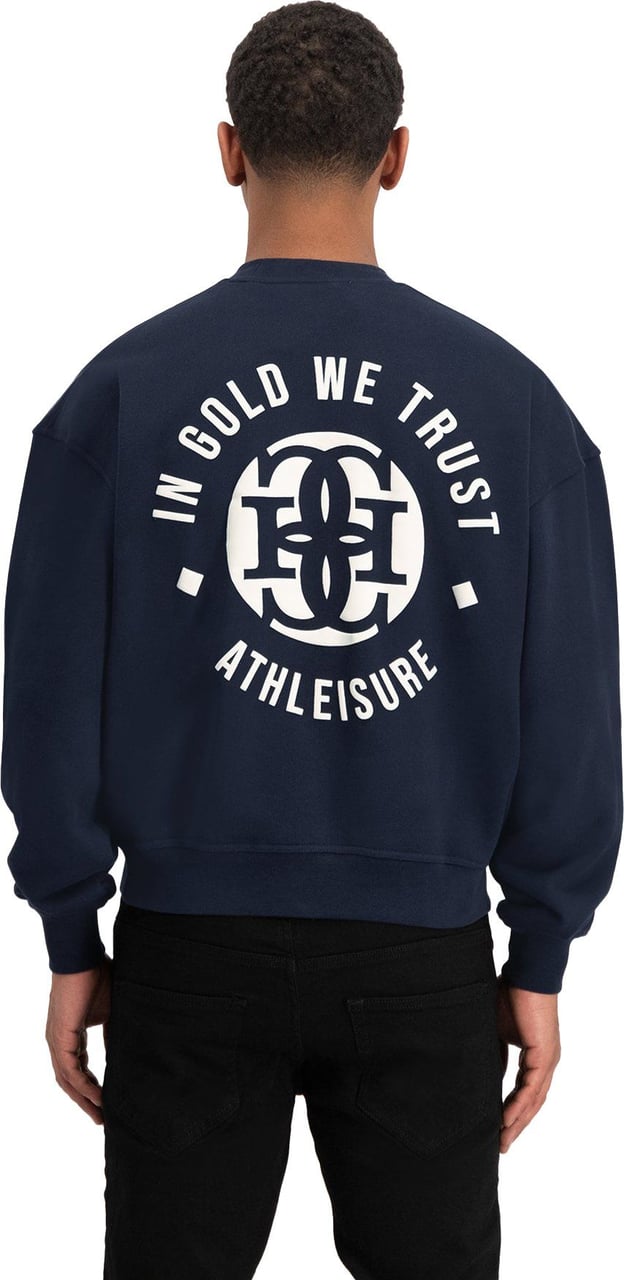 In Gold We Trust The Basket Sweater Blauw
