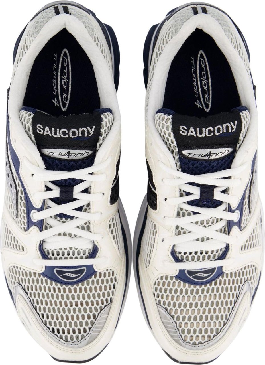 Saucony Heren Progrid Triumph 4 Sneaker Wit Wit