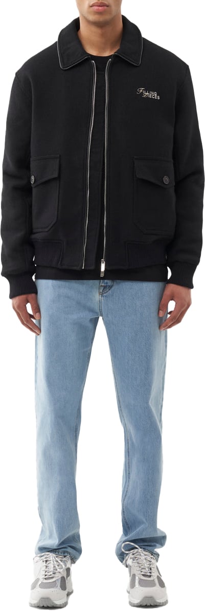 Filling Pieces Bomber Jacket - Black Wit