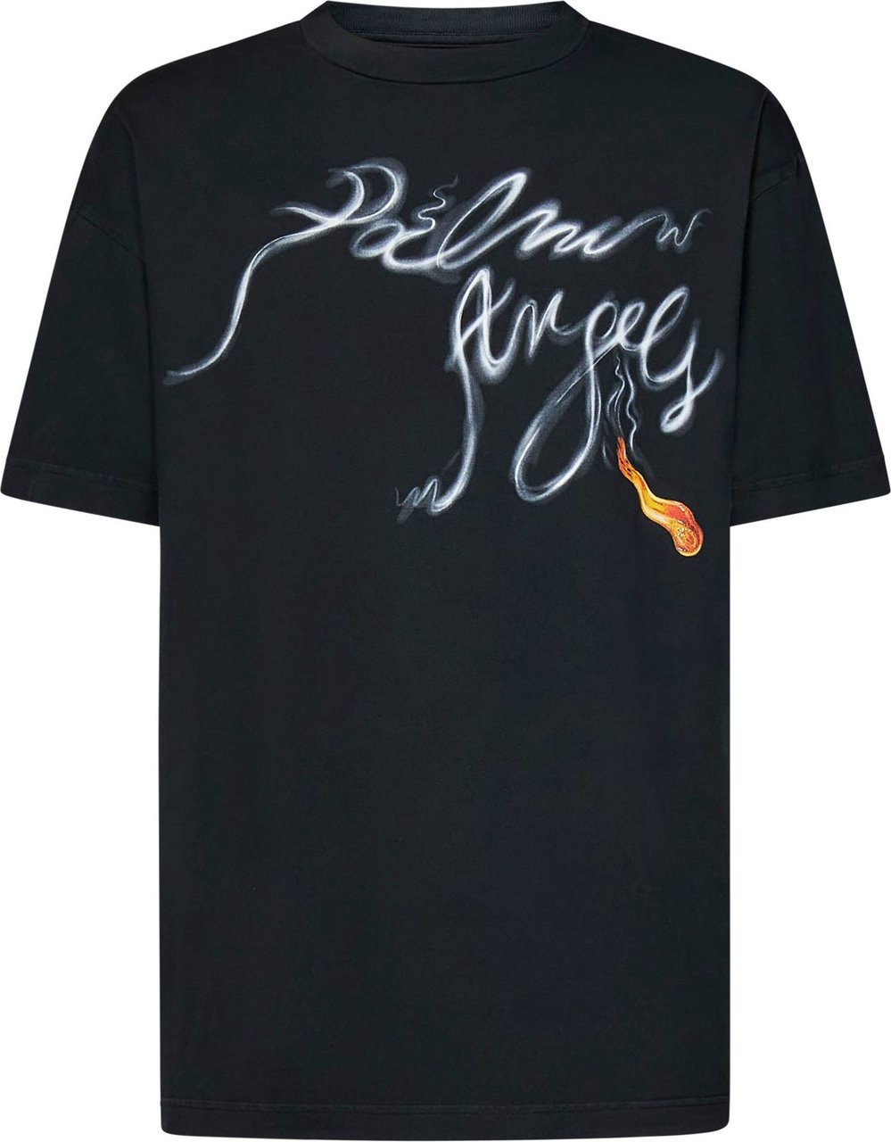 Palm Angels Heren Foggy T-Shirt Zwart Zwart