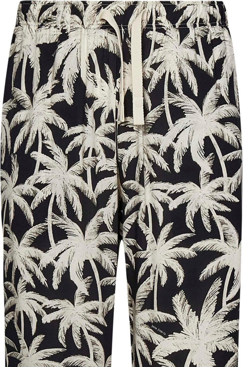 Palm Angels Trousers Black Zwart