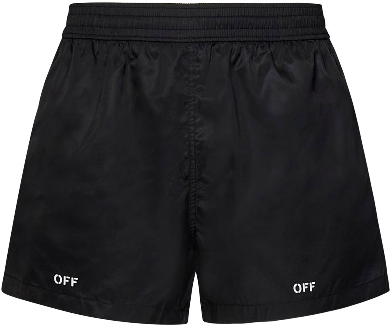 OFF-WHITE Plain Logo Swimsuit Zwart