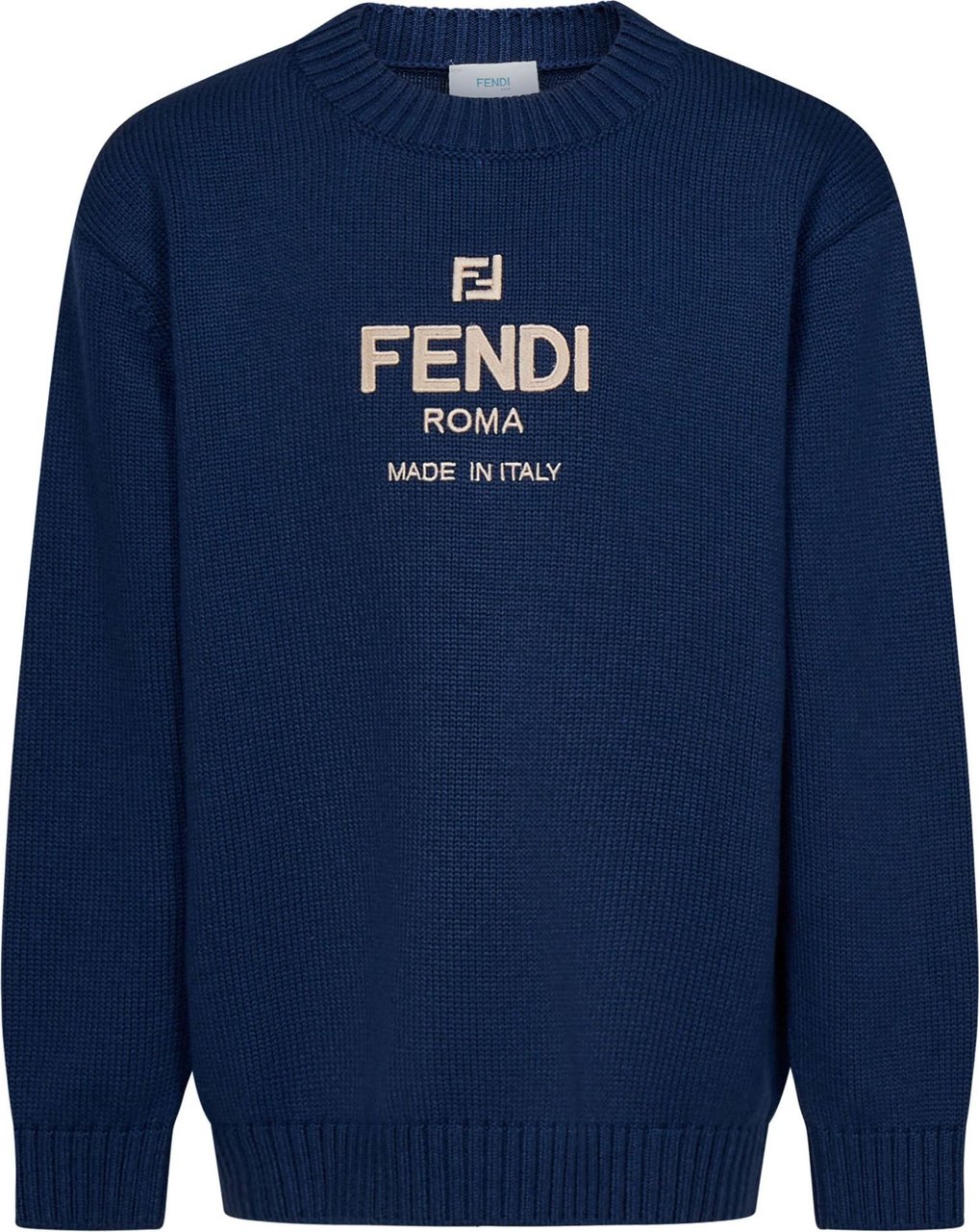 Fendi Fendi Kids Sweaters Blue Blauw