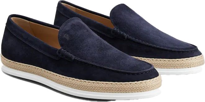 Tod's Slip-Ons in Suede Blauw