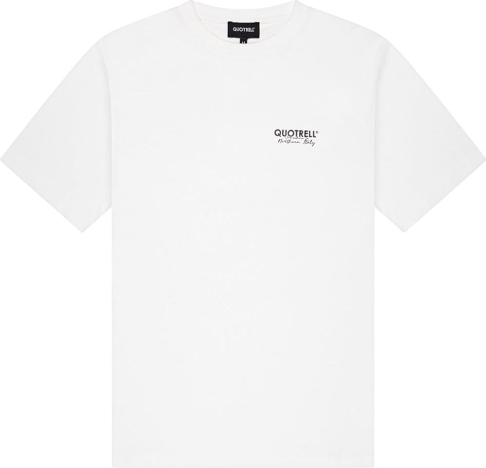 Quotrell Engine T-shirt | White/black Wit