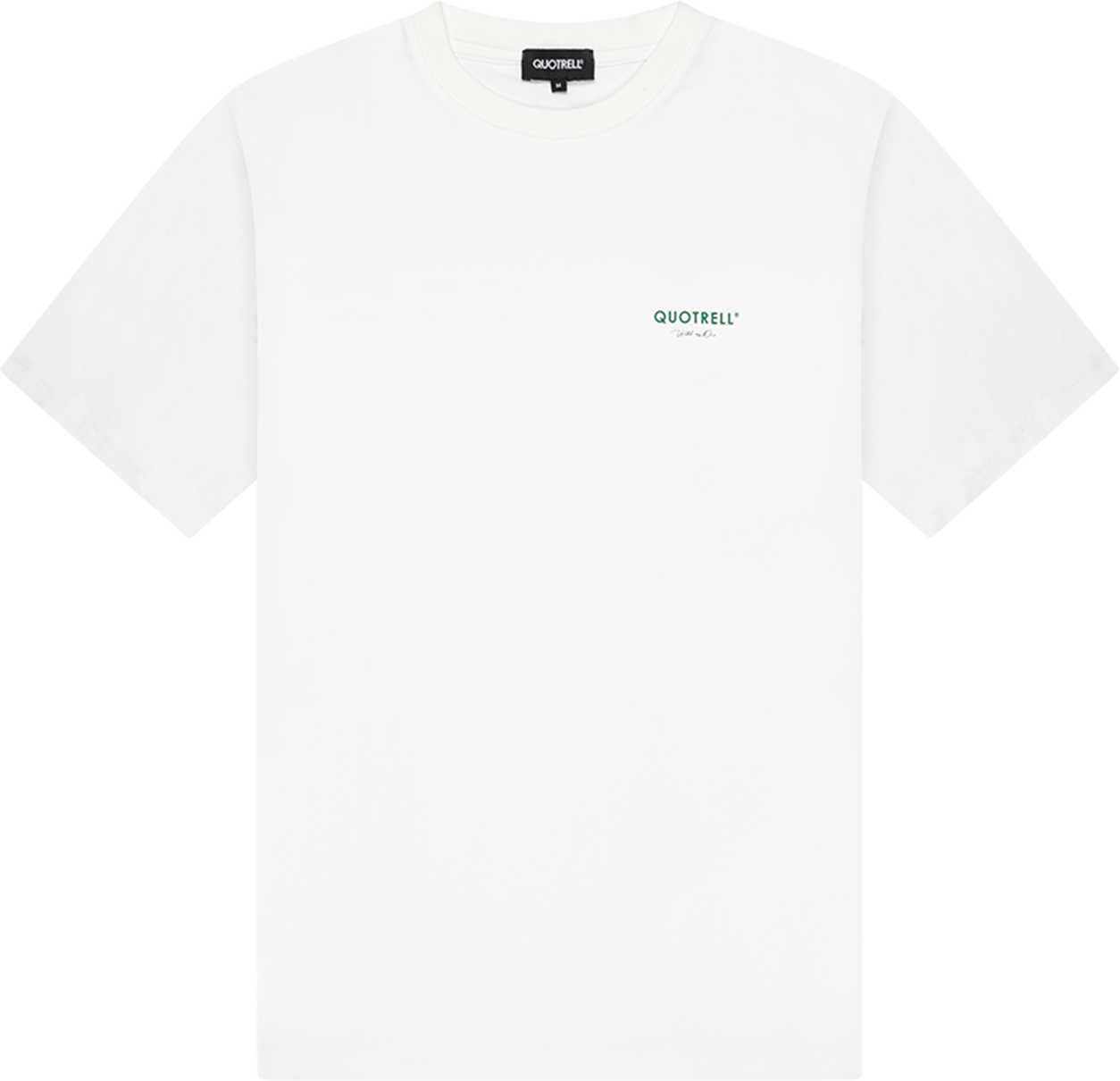 Quotrell Jaipur T-shirt | Off White/green Wit