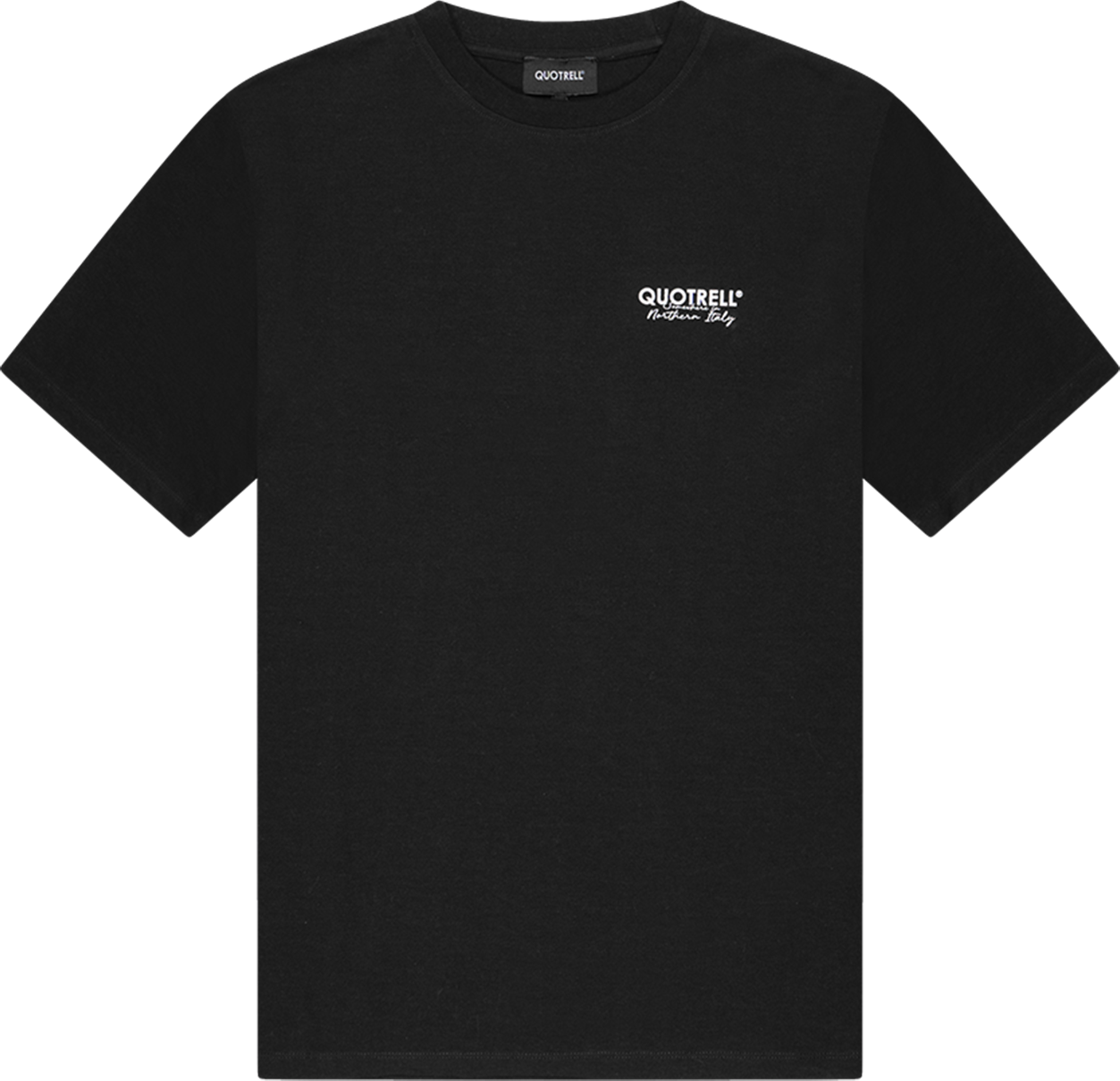 Quotrell Engine T-shirt | Black/white Zwart