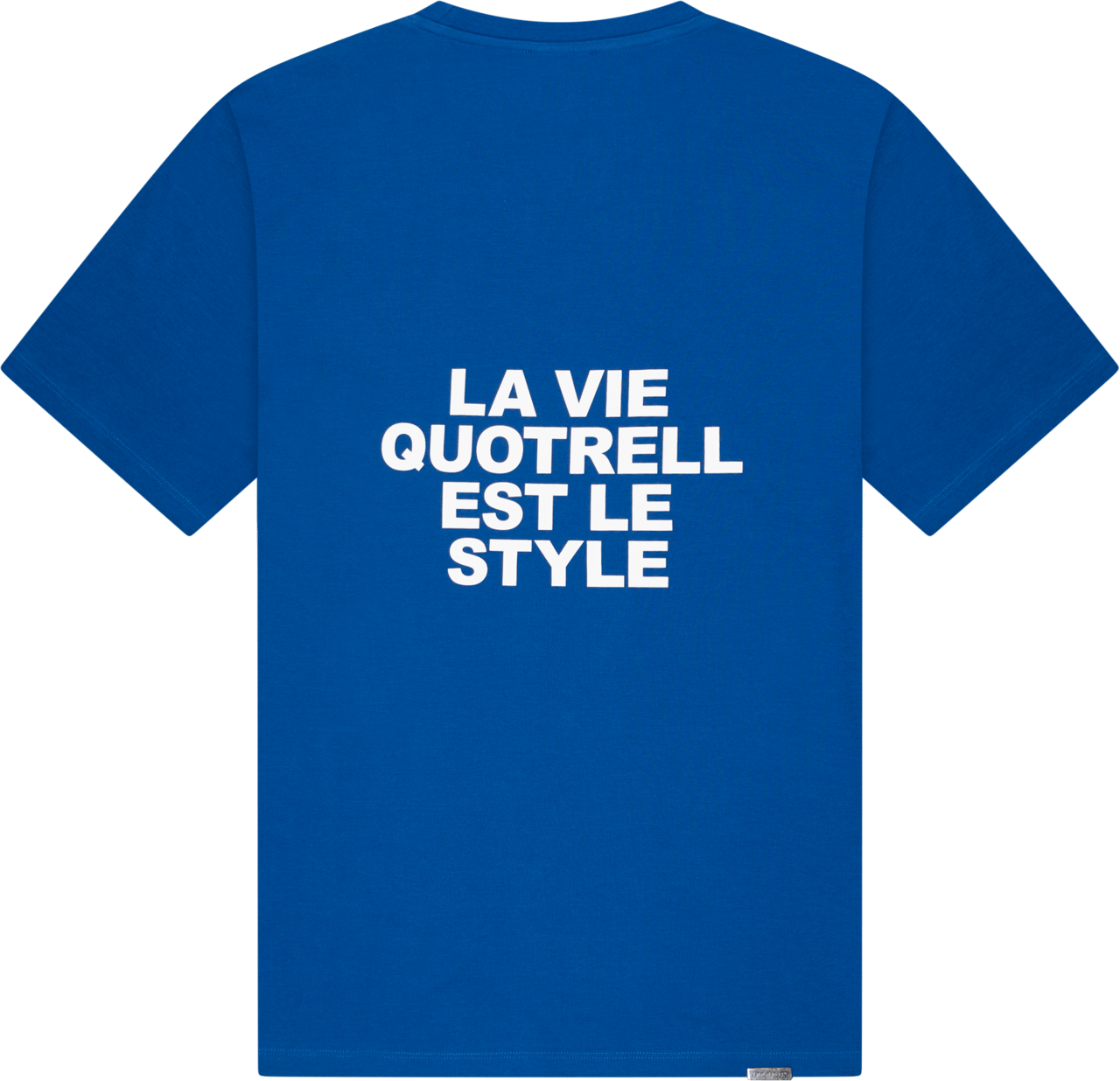 Quotrell La Vie T-shirt | Cobalt/white Blauw