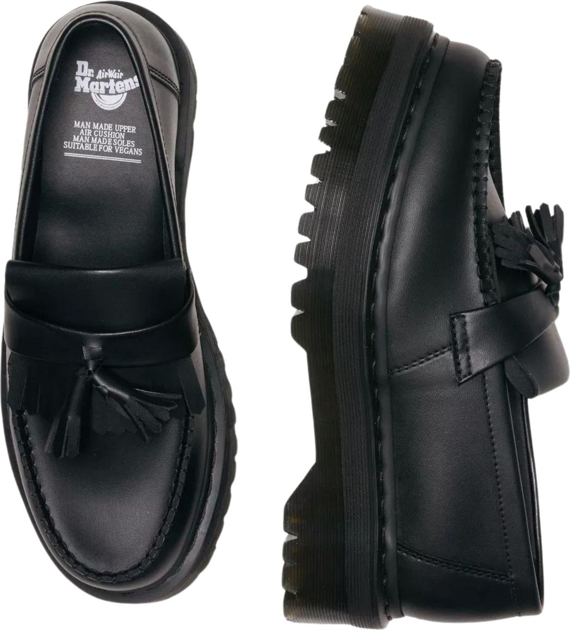 Dr. Martens V adrian quad mono loafers zwart Zwart