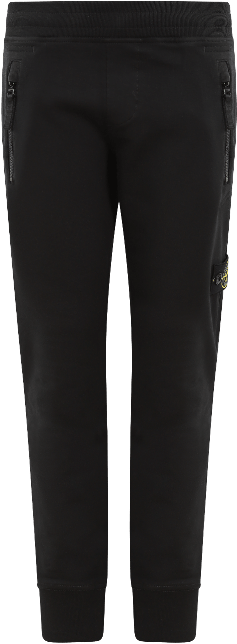 Stone Island Junior Kids Fleece Pants Zwart