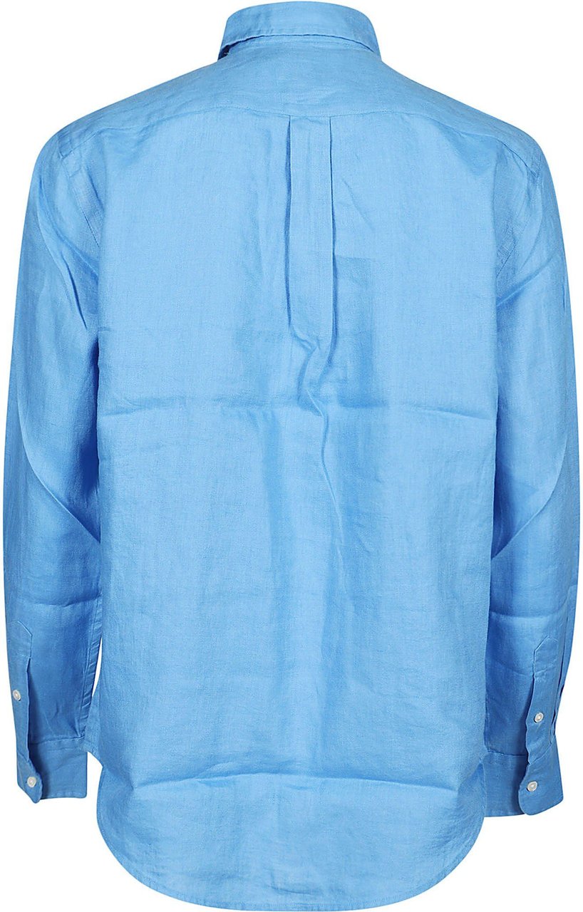 Ralph Lauren Long Sleeve Button Front Shirt Blue Blauw