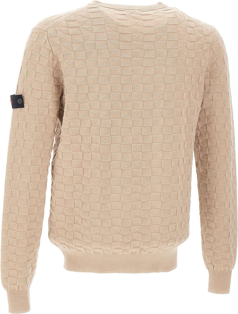 Peuterey Knit sweater with pattern Beige