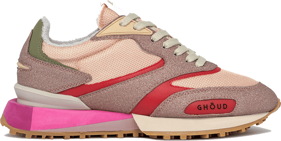 Ghōud Trainers with contrasting inserts Roze
