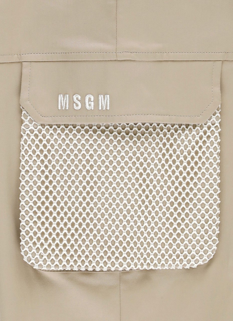 MSGM Trousers Beige Neutraal