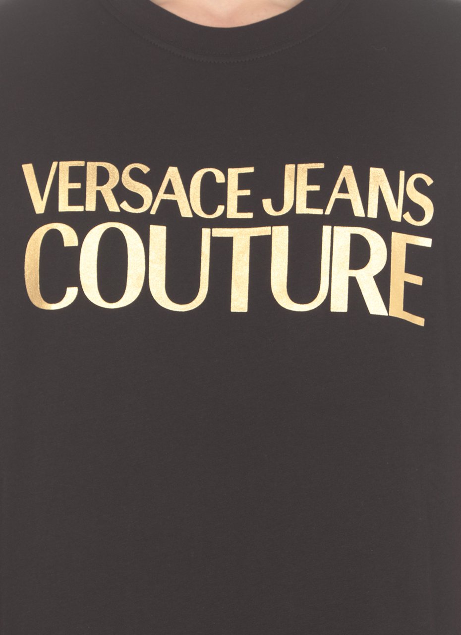 Versace Jeans Couture T-shirts And Polos Black Zwart