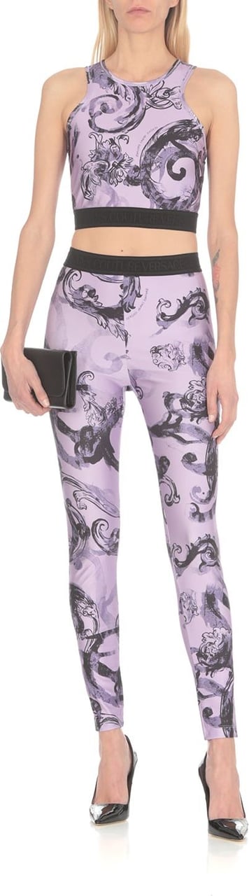 Versace Jeans Couture Trousers Purple Blauw