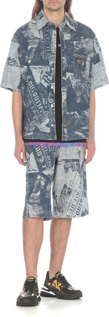 Versace Jeans Couture Shorts Blue Blauw
