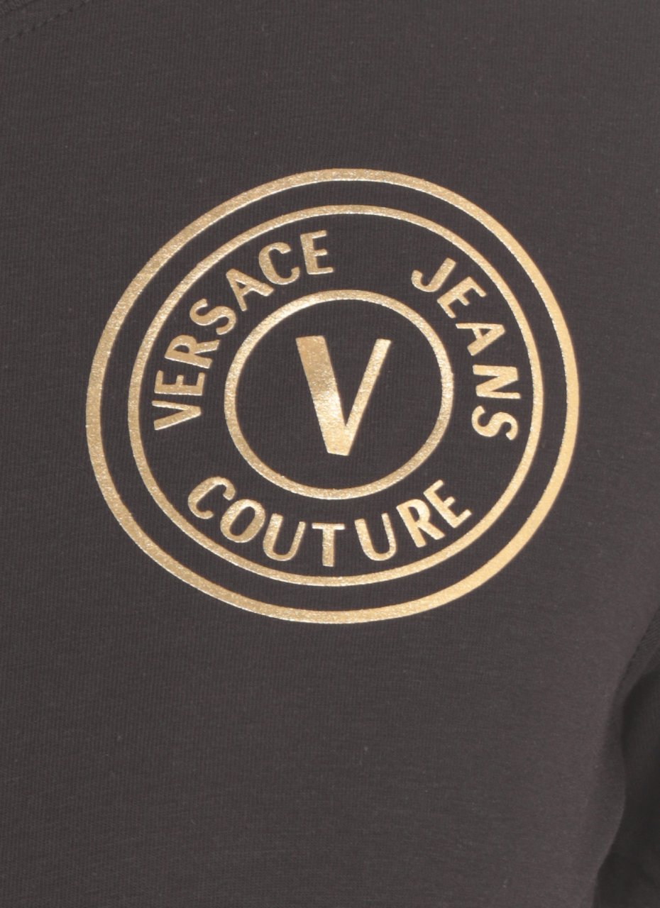 Versace Jeans Couture T-shirts And Polos Black Zwart