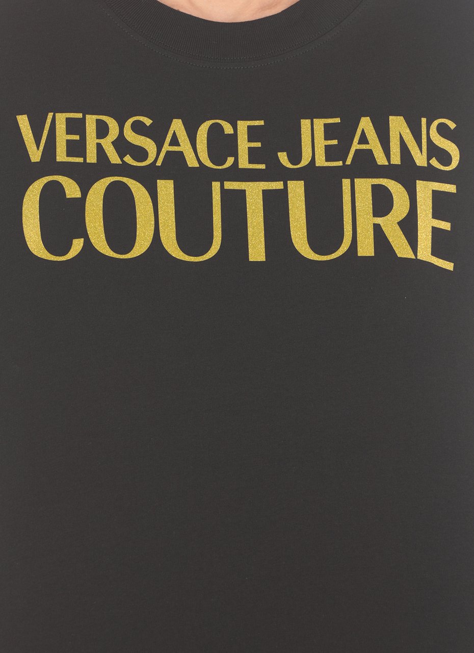 Versace Jeans Couture T-shirts And Polos Black Zwart