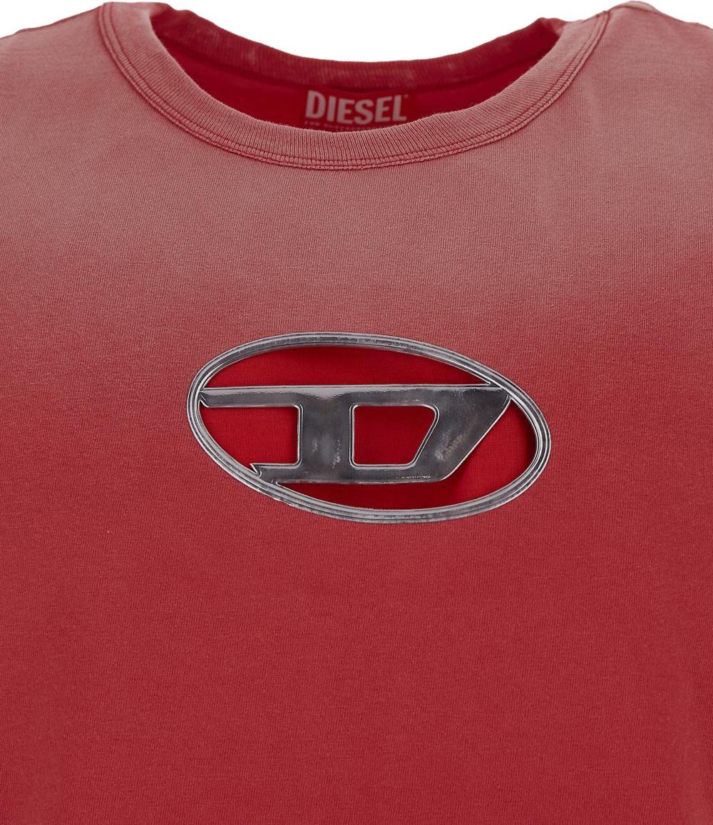 Diesel Logo T-Shirt Rood