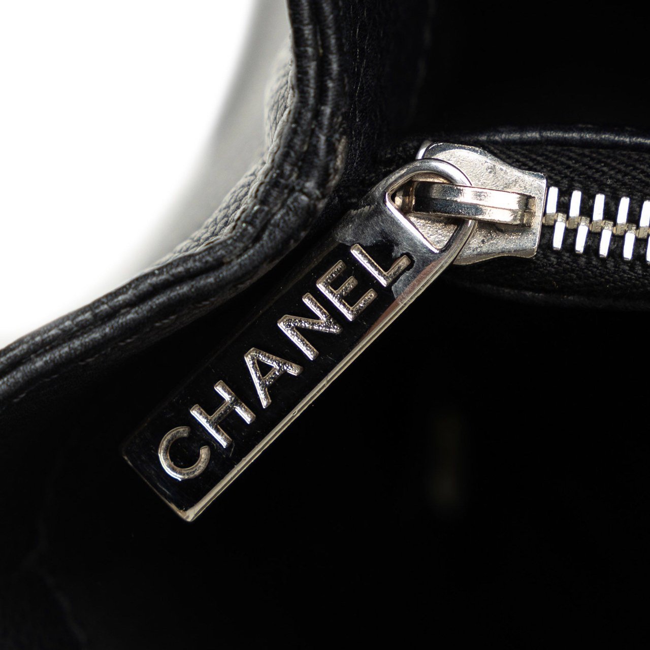 Chanel Caviar Grand Shopping Tote Zwart