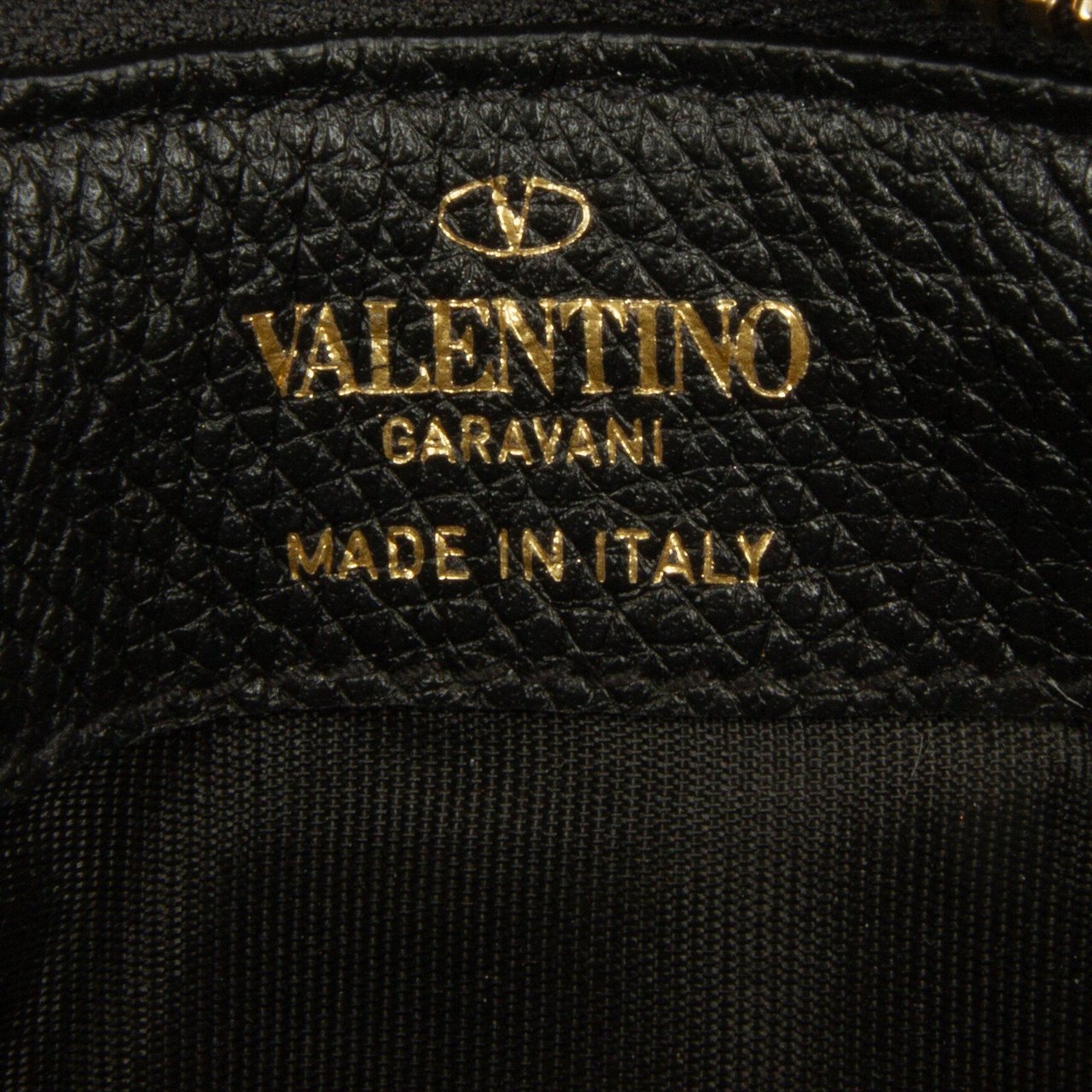 Valentino Leather Cardholder Zwart