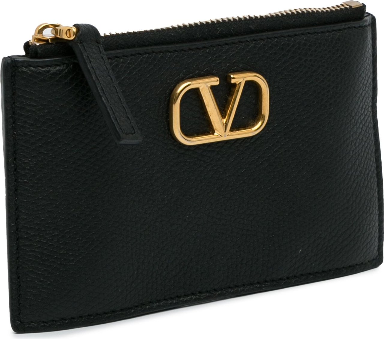 Valentino Leather Cardholder Zwart