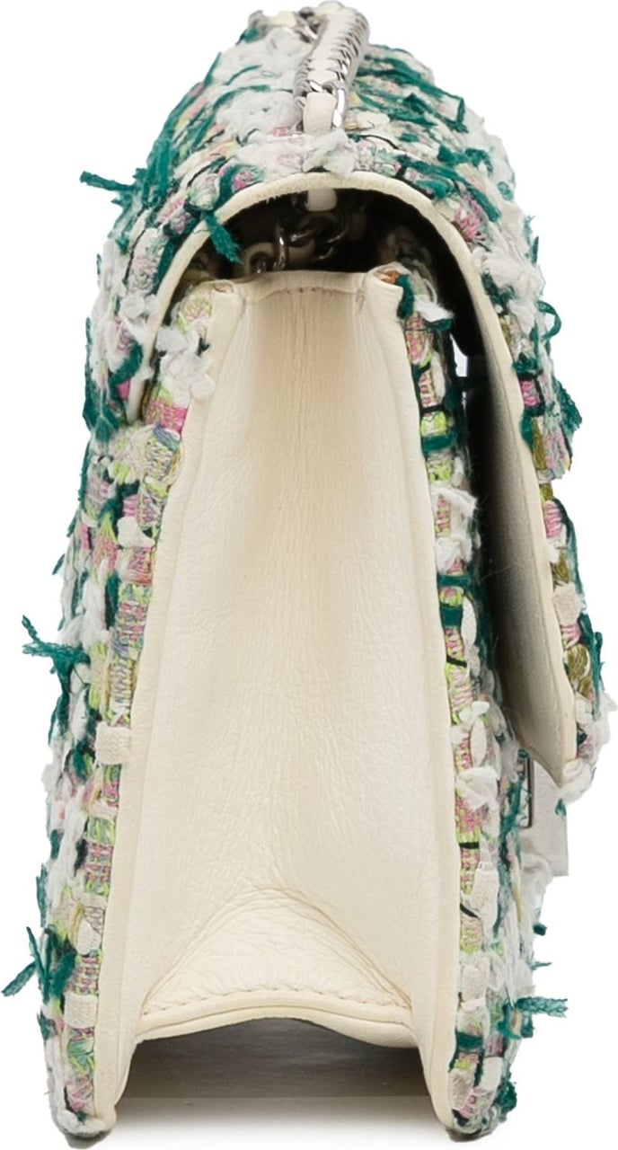 Chanel Tweed Beauty Lock Flap Bag Groen