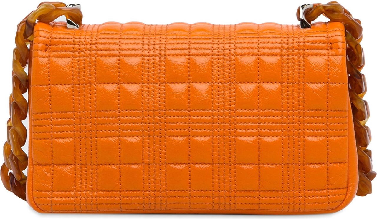 Burberry Small Lola Resin Chain Shoulder Bag Oranje