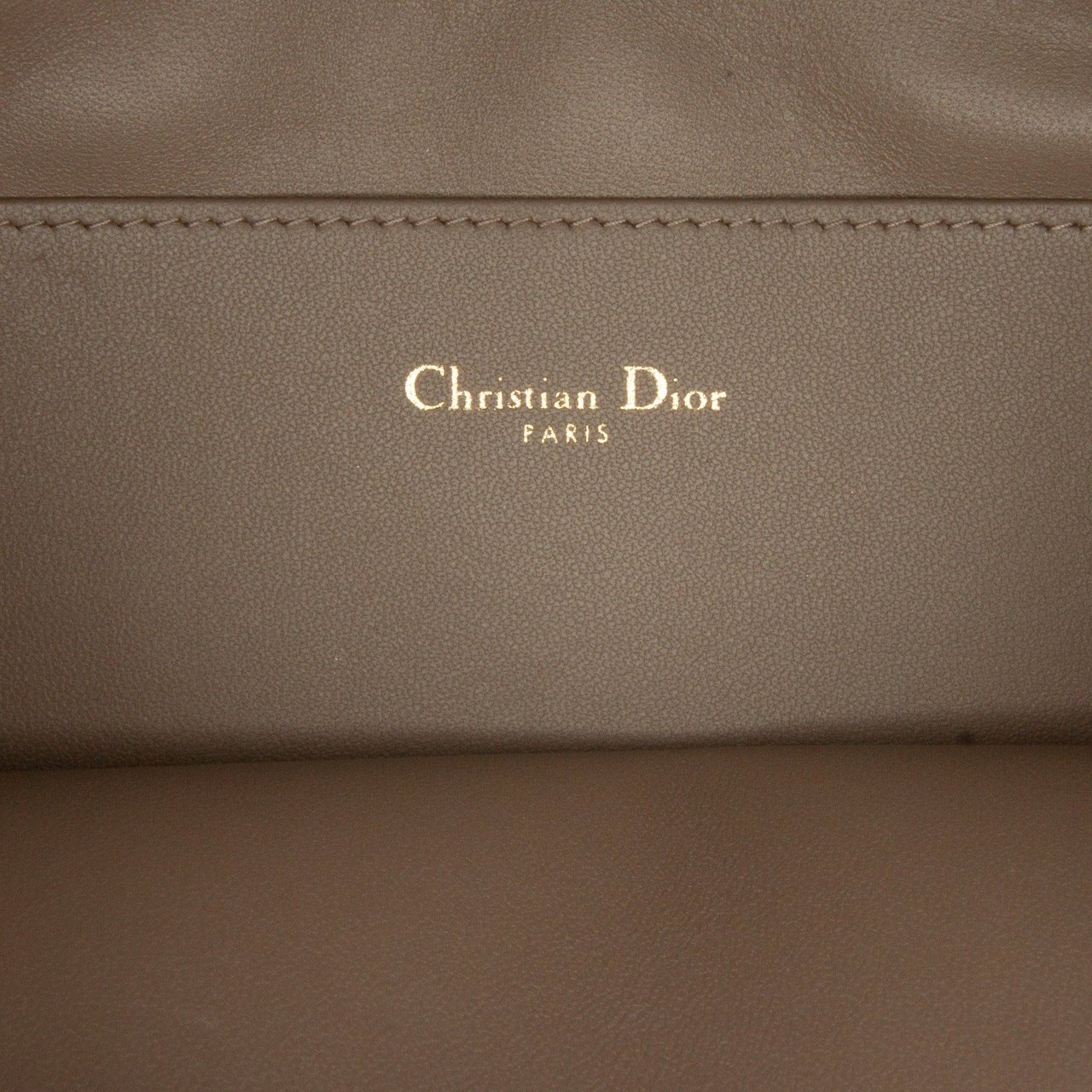 Dior Large Cannage Caro Daily Pouch Bruin