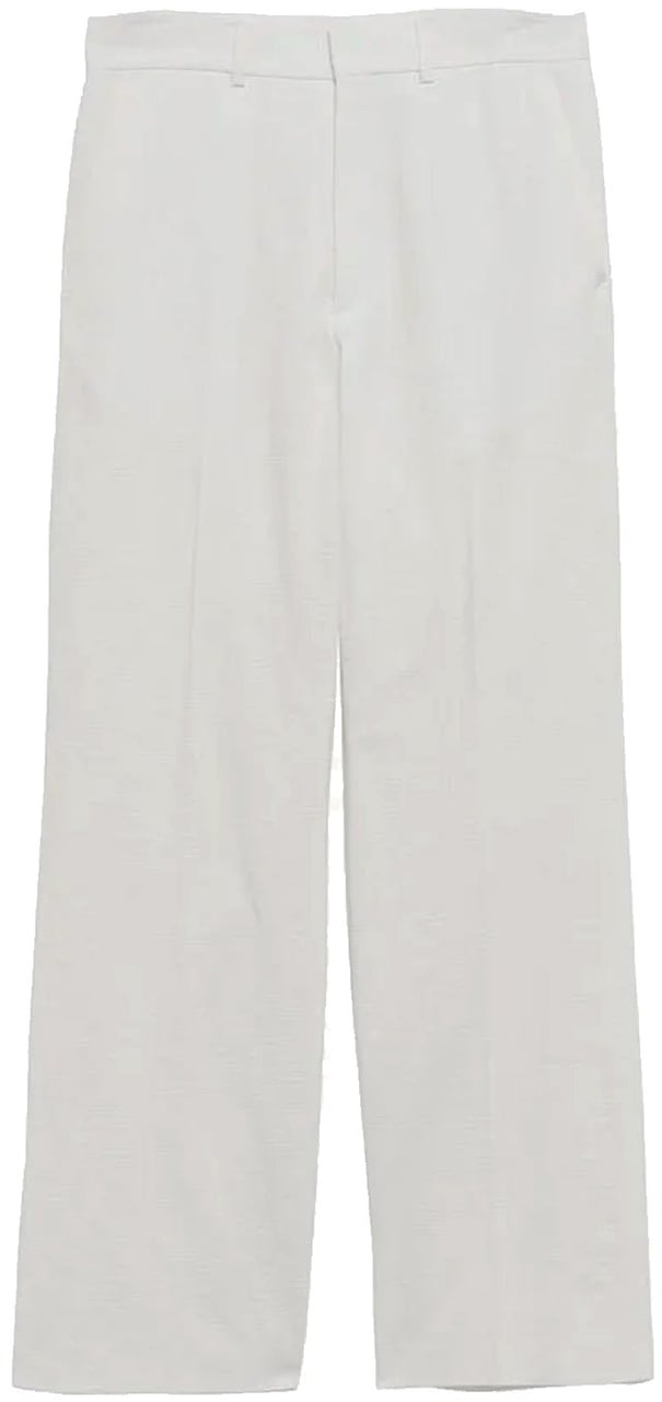 Casablanca Casablaca Cotton Wide-Leg Pants Wit