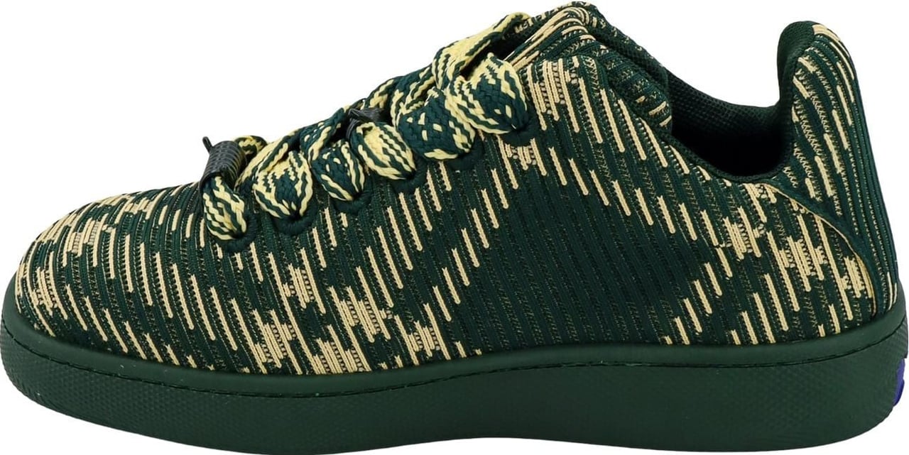 Burberry Stretch nylon sneakers with Check motif Groen
