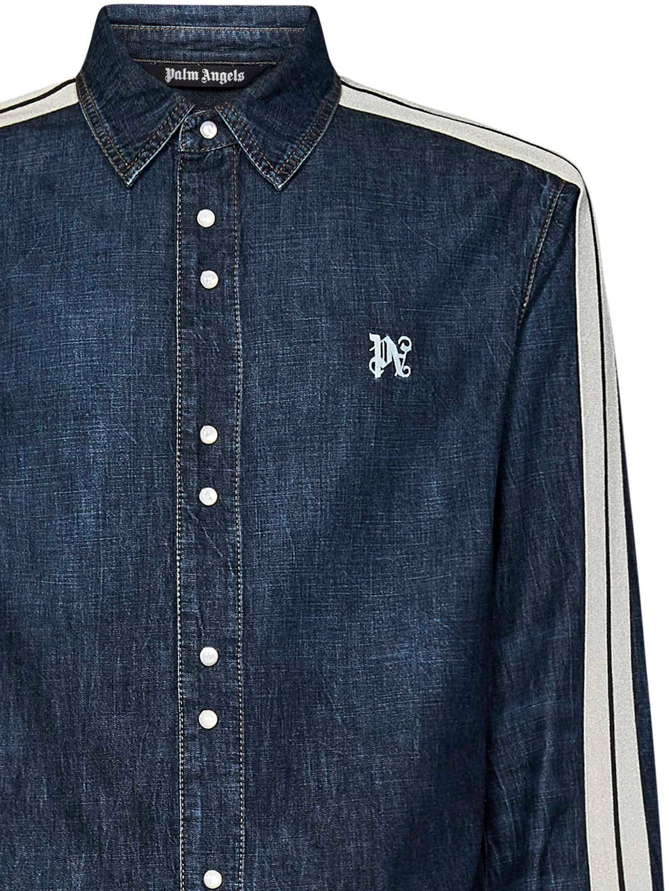 Palm Angels Palm Angels Denim shirt Blauw