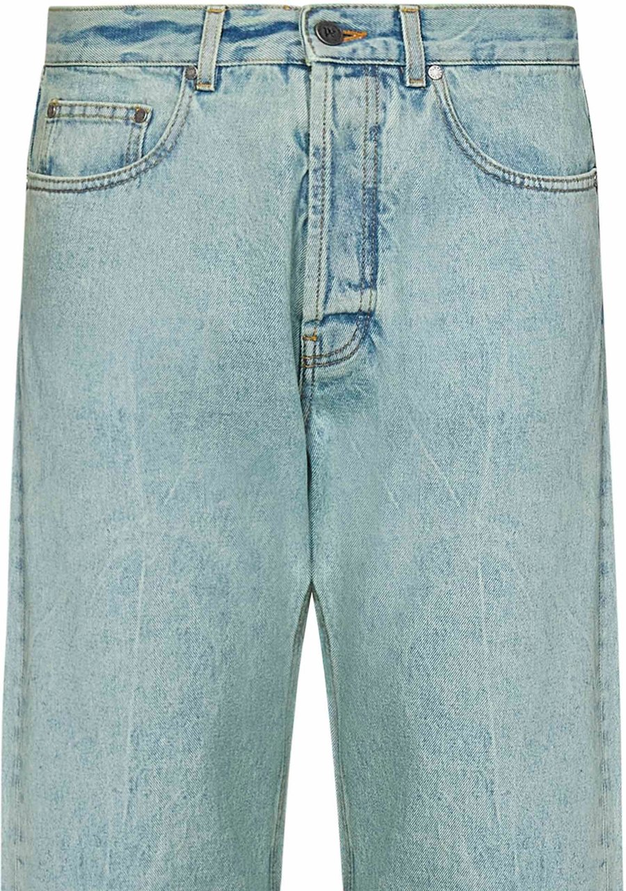 Palm Angels Jeans OverDye Groen