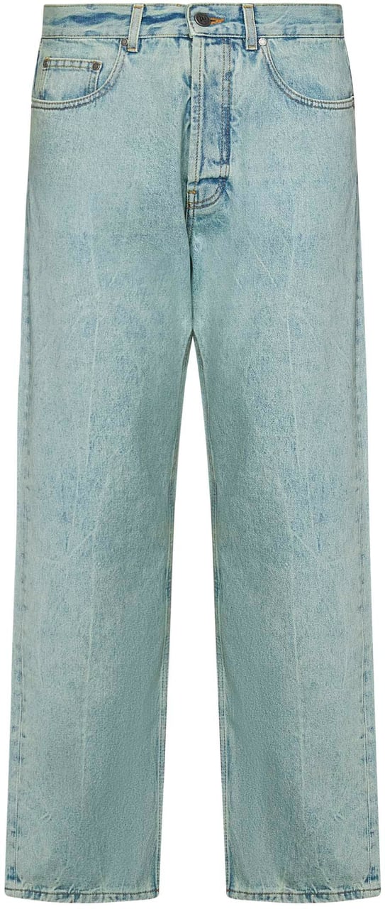 Palm Angels Jeans OverDye Groen