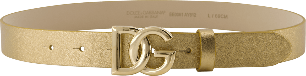 Dolce & Gabbana Dolce & Gabbana Kinder Meisjes Riem Goud Metallic