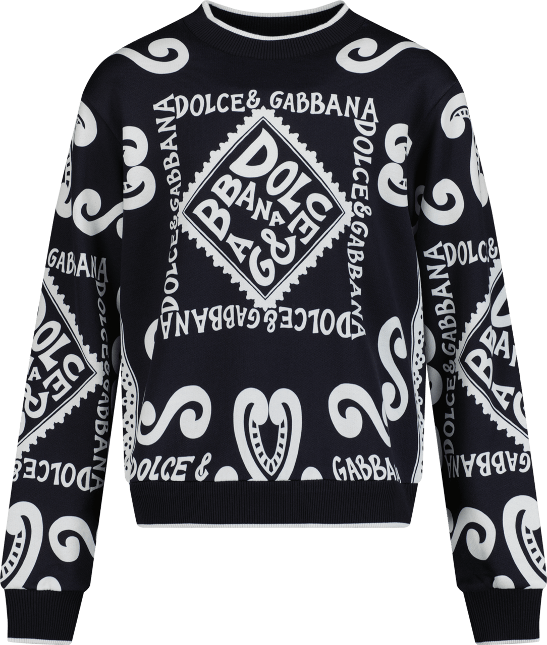Dolce & Gabbana Dolce & Gabbana Kinder Trui Navy Blauw