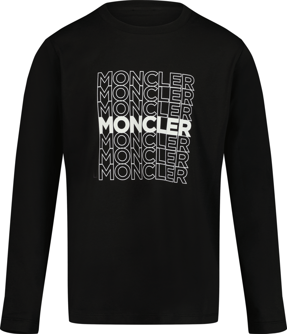 Moncler Moncler Kinder Jongens T-Shirt Zwart Zwart