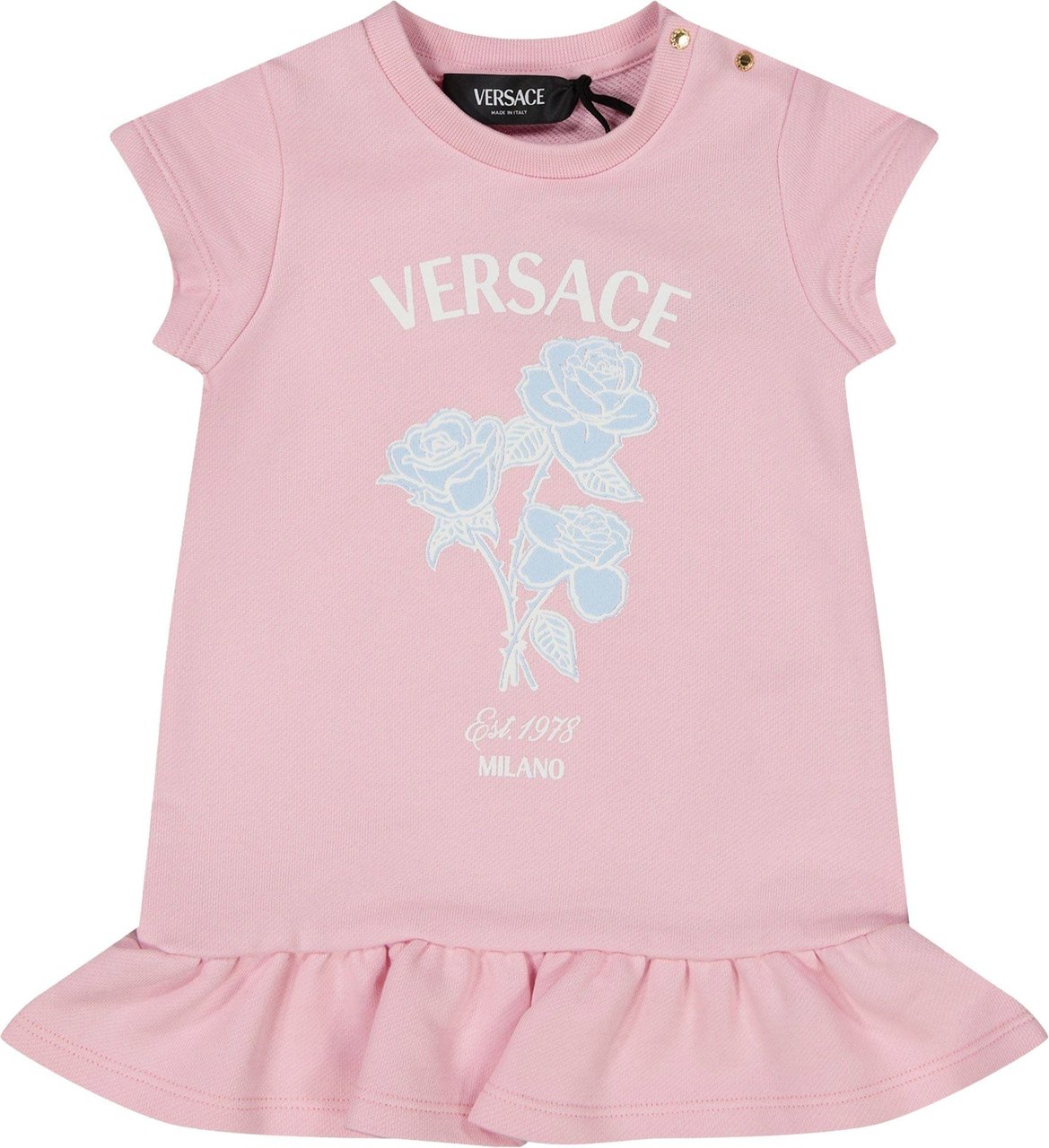Versace Versace Baby Meisjes Jurk Licht Roze Roze