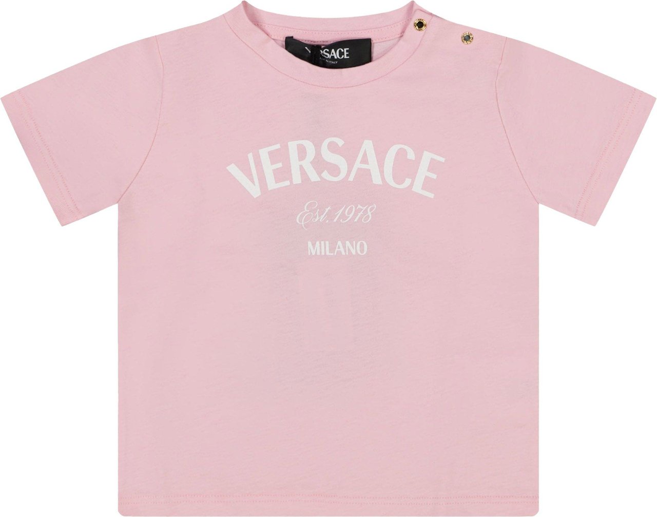 Versace Versace Baby Unisex T-shirt Licht Roze Roze