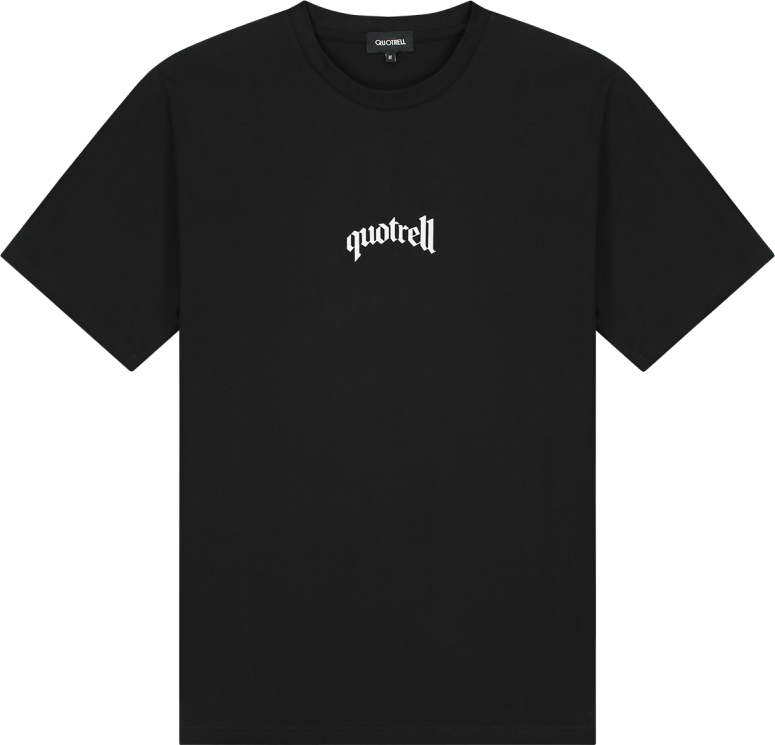 Quotrell Global Unity T-shirt | Black/white Zwart