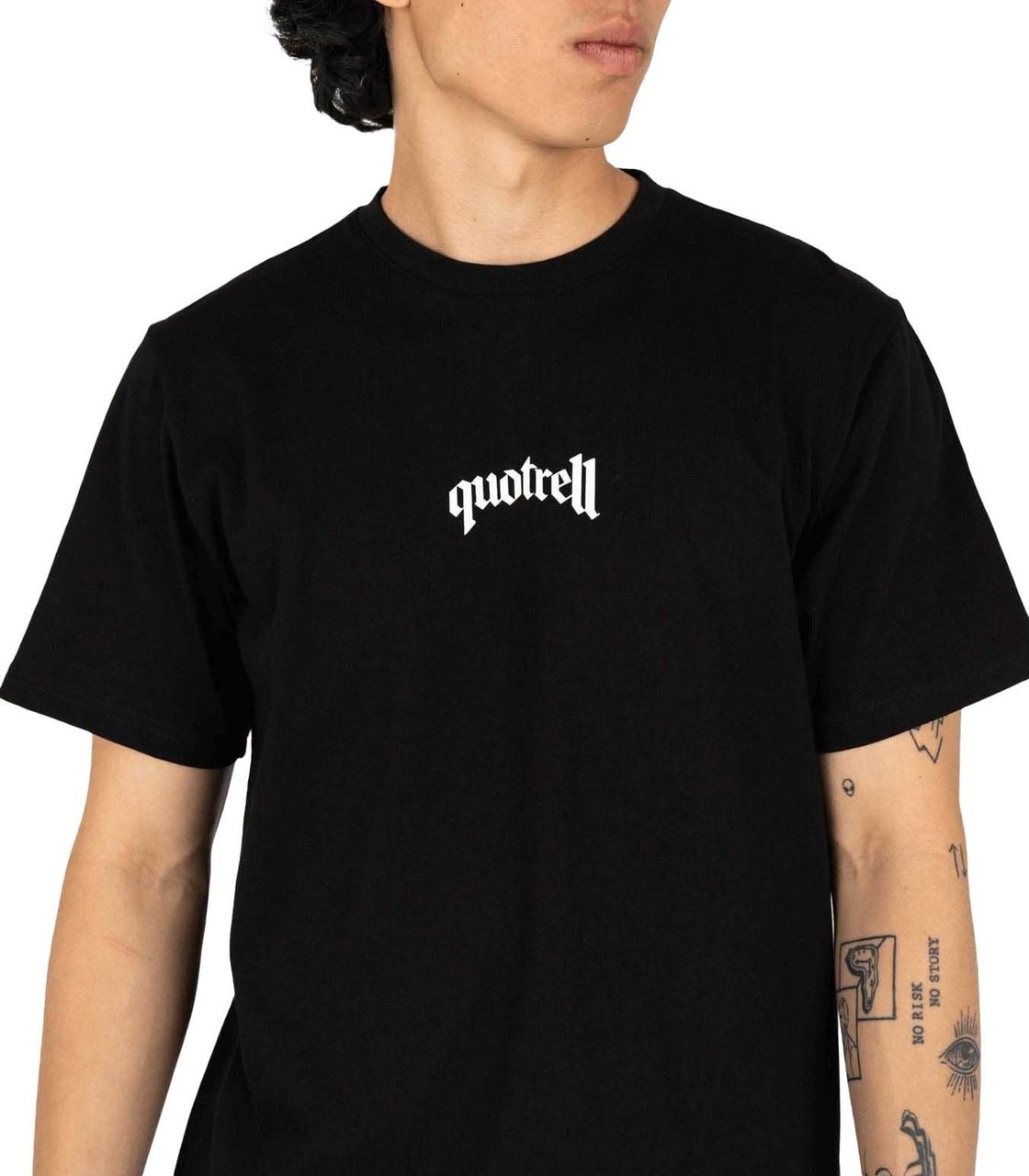 Quotrell Global Unity T-shirt | Black/white Zwart