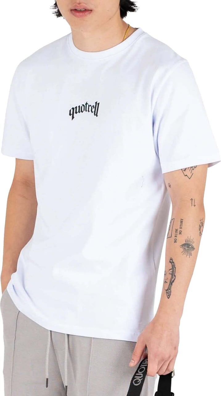 Quotrell Global Unity T-shirt | White/black Wit