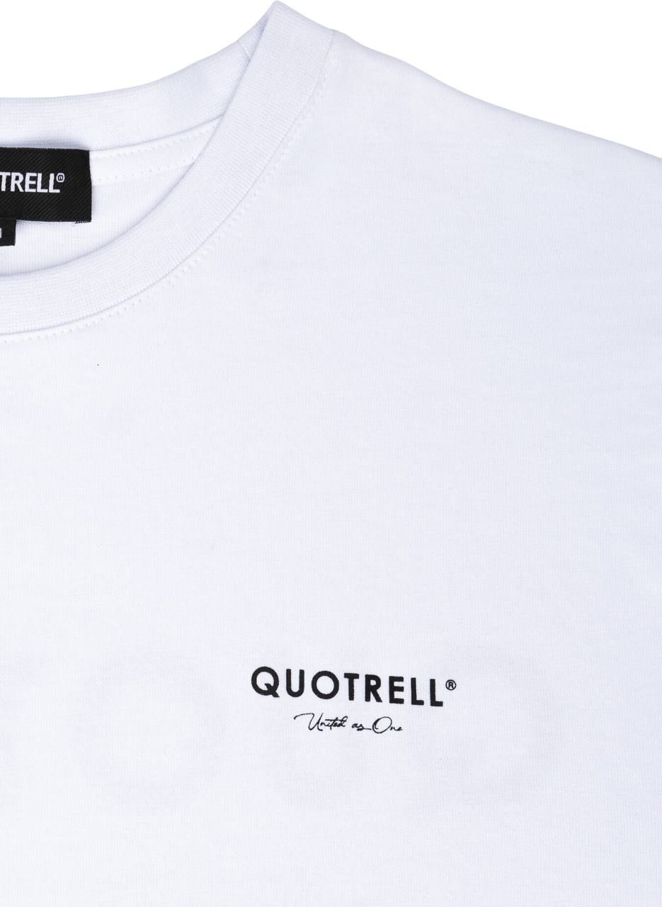 Quotrell Jaipur T-shirt | White/black Wit