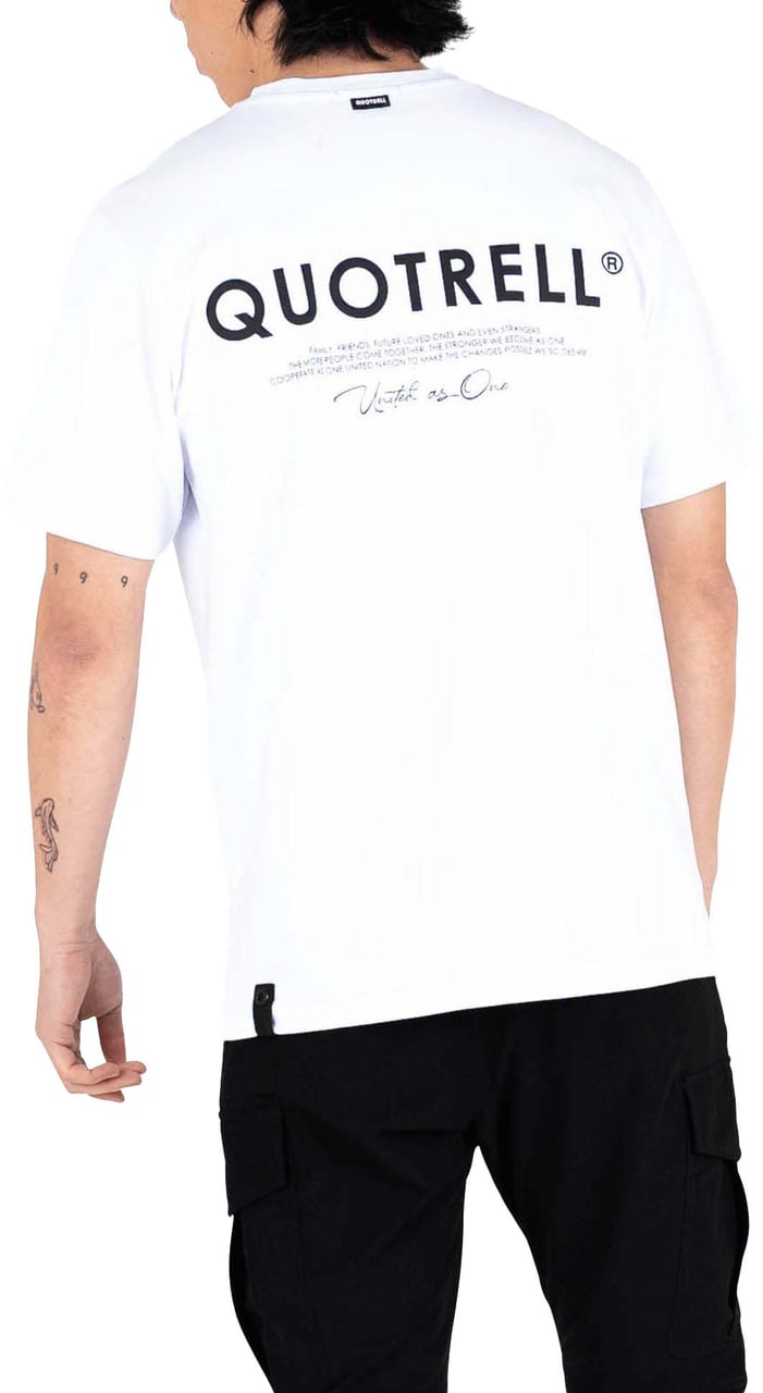 Quotrell Jaipur T-shirt | White/black Wit