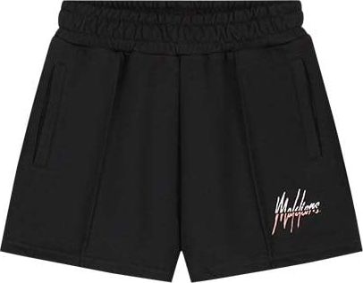 Malelions Malelions Women Kiki Shorts - Black/Coral Zwart