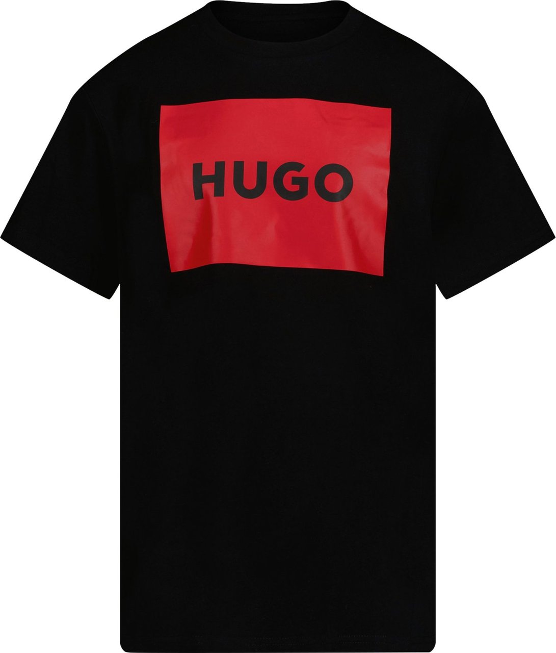 Hugo Boss HUGO Kinder Jongens T-Shirt Zwart Zwart