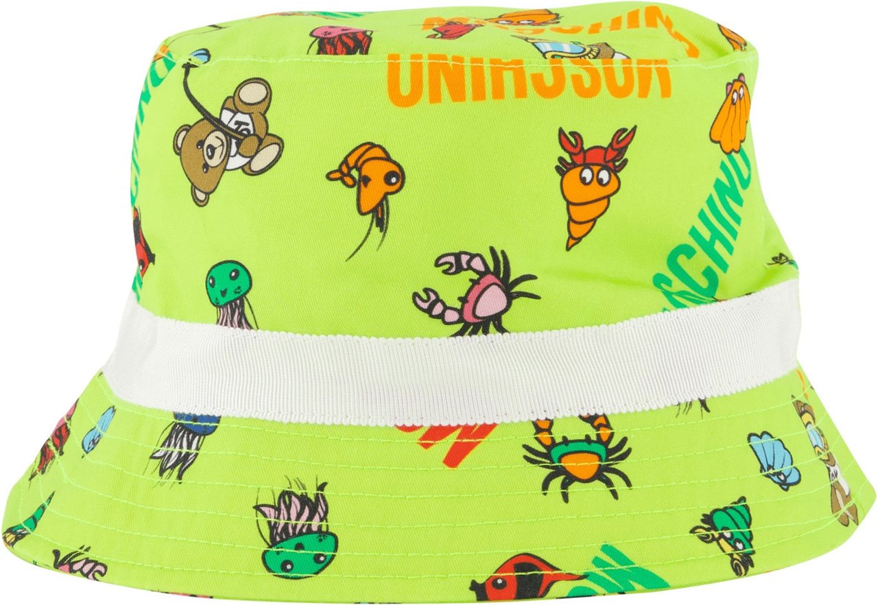 Moschino Moschino Baby Unisex Hoed Lime Geel