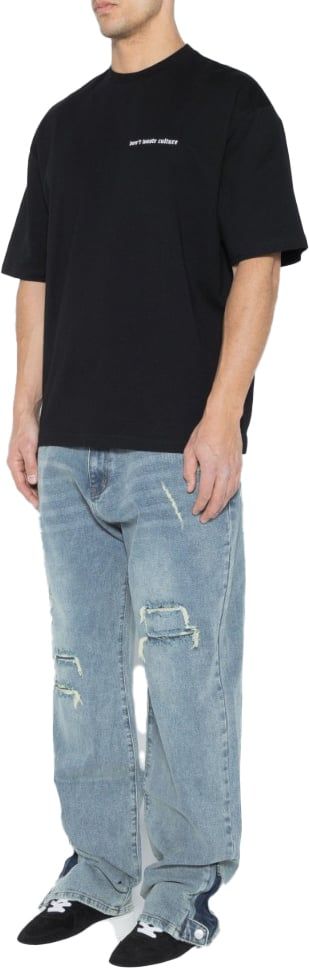 Don't Waste Culture Gaios Distressed zip flare jeans Blauw